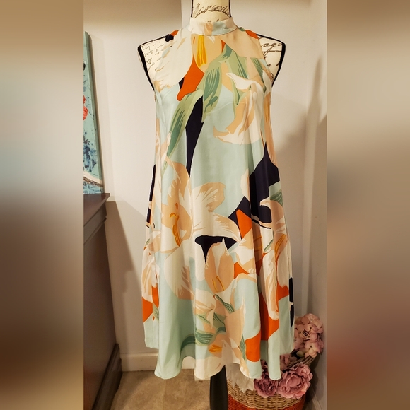 Maeve Dresses & Skirts - MAEVE BY ANTHROPOLOGIE WOMEN'S GREEN, SLEEVELESS, HALTER NECK, SIZE XS.